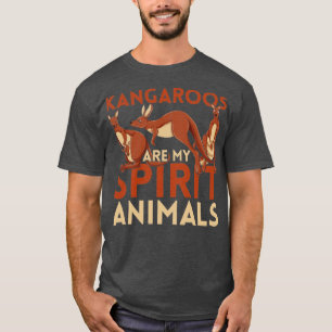 Outback Australia Kangaroo Lover Spirit Animal Kan T-Shirt