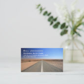 Outback Australia Road, Auto Care - Business Card (Standing Front)