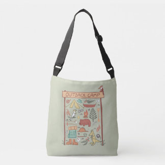 Outback Camp Australian Animals Camping Crossbody Bag