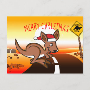 Outback Christmas Holiday Postcard
