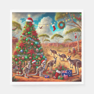 Outback Christmas Napkin