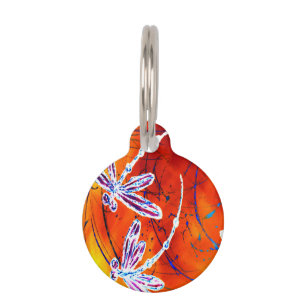 Outback Dragonfly Dance Pet Tag