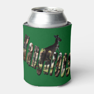 Outback Hoppers: Australian Kangaroo And Name, Can Cooler