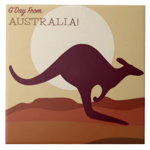 Outback kangaroo tile