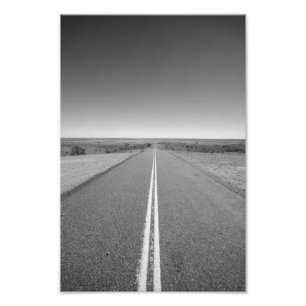 Outback Road Australia, Black and White - Print
