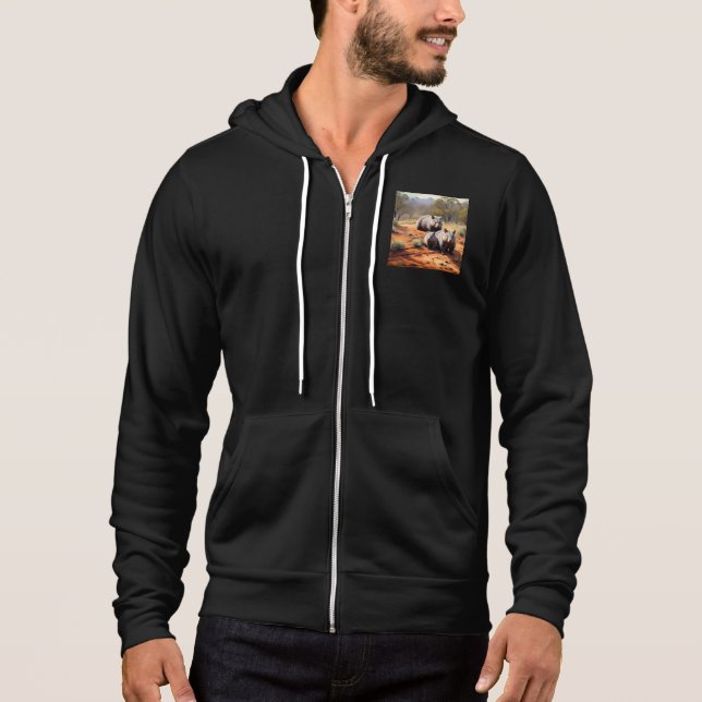 Outback Trio: Wombat Wanderers, Hoodie (Front)