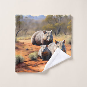 Outback Trio: Wombat Wanderers, Wash Cloth