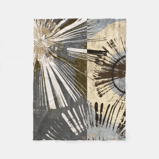 Outburst Tiles I Fleece Blanket (Front)