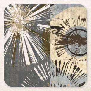 Outburst Tiles I Square Paper Coaster