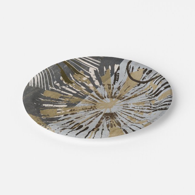 Outburst Tiles III Paper Plate (Angled)