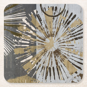 Outburst Tiles III Square Paper Coaster