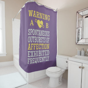 Outbursts of Affection custom monogram curtain