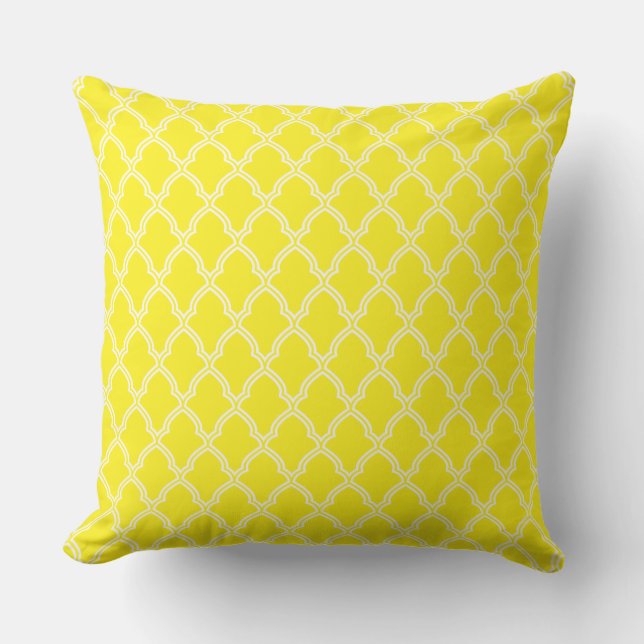 Outdoor Accent Pillow-Moroccan Print Cushion (Front)