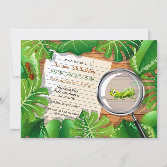 Outdoor Adventure Birthday Party Invitation (Front)