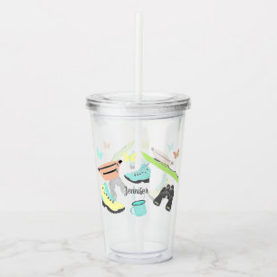 Outdoor Adventure Collage Personalised Acrylic Tumbler