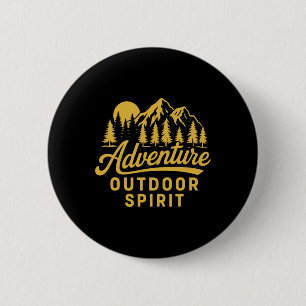 Outdoor Adventure Hiking Camping Mountaineering Mo 6 Cm Round Badge
