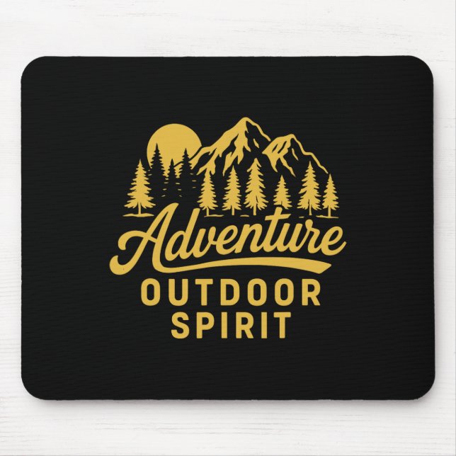 Outdoor Adventure Hiking Camping Mountaineering Mo Mouse Mat (Front)
