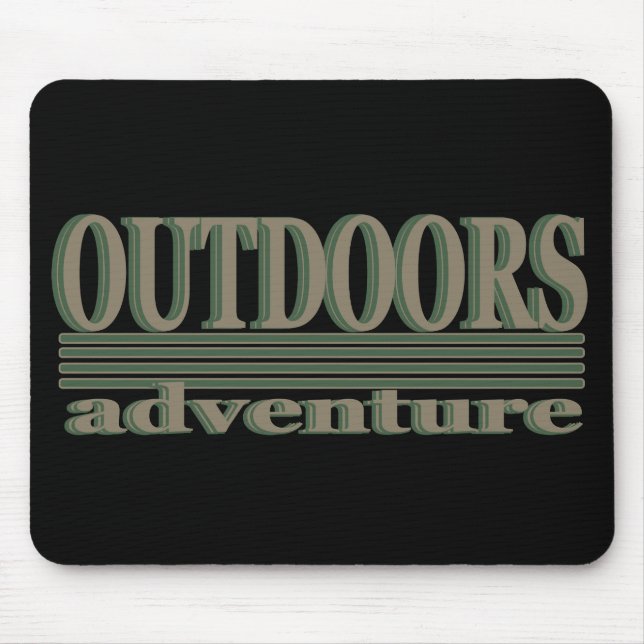 outdoor adventure lover mouse mat (Front)
