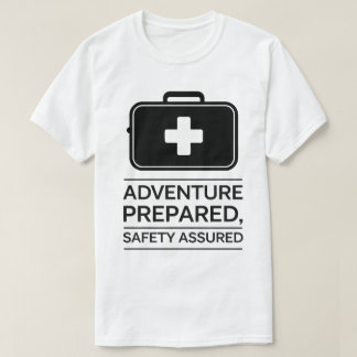 Outdoor Adventure Safety First Aid Kit Design T-Shirt