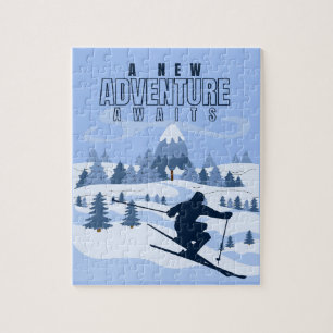  Outdoor Adventure snowboarding Winter  Jigsaw Puzzle