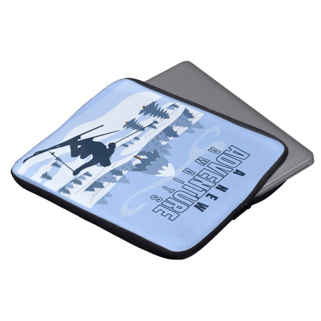  Outdoor Adventure snowboarding Winter  Laptop Sleeve (Front Top)