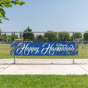 Outdoor Banner-Happy Hanukkah Banner