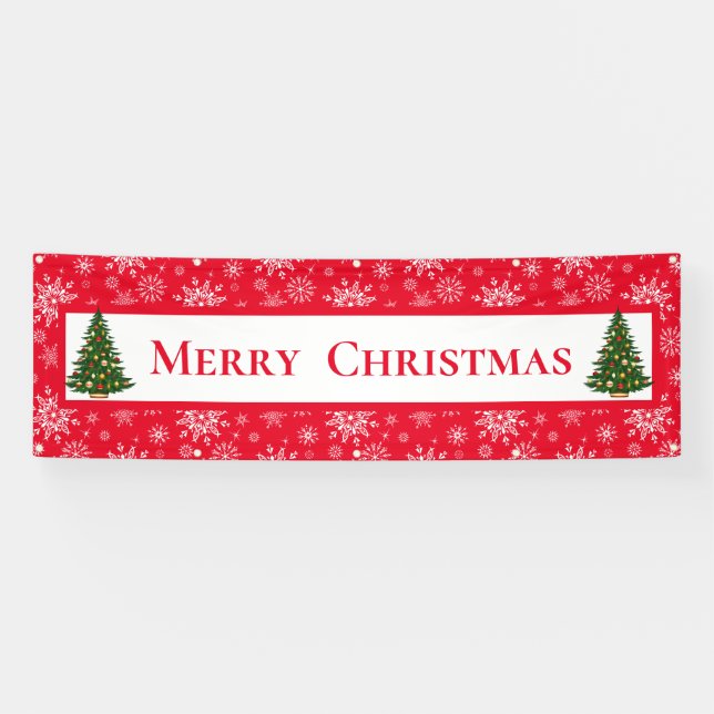 Outdoor Banner-Merry Christmas Banner (Horizontal)