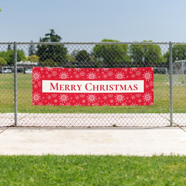 Outdoor Banner-Merry Christmas Banner (Insitu)