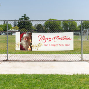 Outdoor Banner Santa Merry Christmas