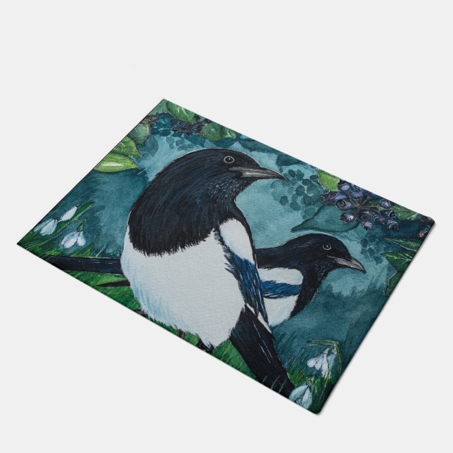 Outdoor bird doormat (Angled)