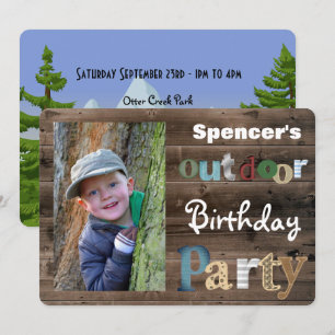 Outdoor Birthday Party Invitation