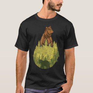 Outdoor Brown Bear Forest Animal  Nature Bear T-Shirt