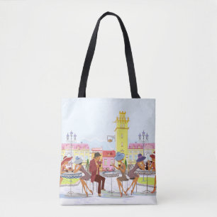 Outdoor Cafe All-Over-Print Tote Bag