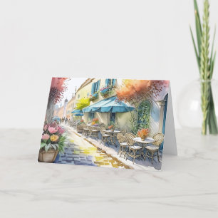 OUTDOOR CAFE BLANK ALL-OCCASION CARD