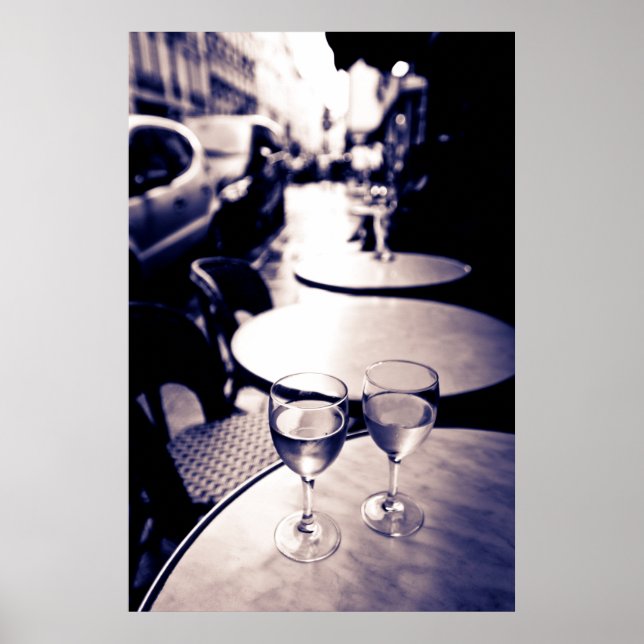 Outdoor Cafe, Paris, France Poster (Front)
