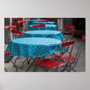 Outdoor Cafe Tables Poster