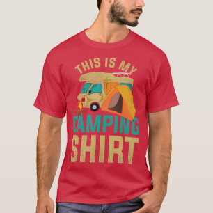 Outdoor Camp Campsite Nature Camper Funny Camping T-Shirt