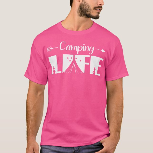 Outdoor Camping Apparel - Hiking Backpacking Campi T-Shirt (Front)