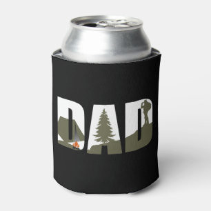 Outdoor camping dad happy camper can cooler