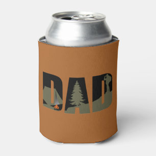 Outdoor camping dad happy camper can cooler