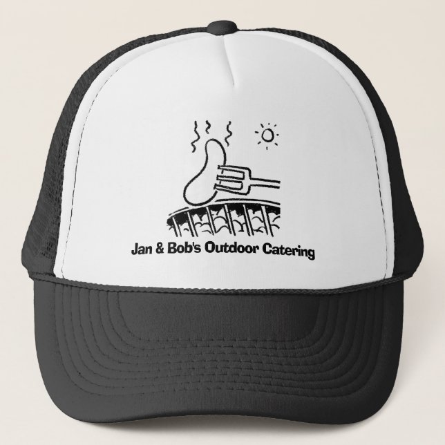 Outdoor Catering & Barbecues. Trucker Hat (Front)