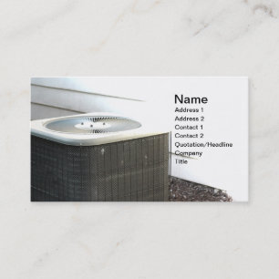 outdoor central air conditioner unit business card
