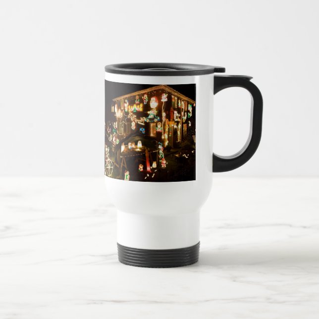 Outdoor Christmas Decorations Travel Mug (Right)