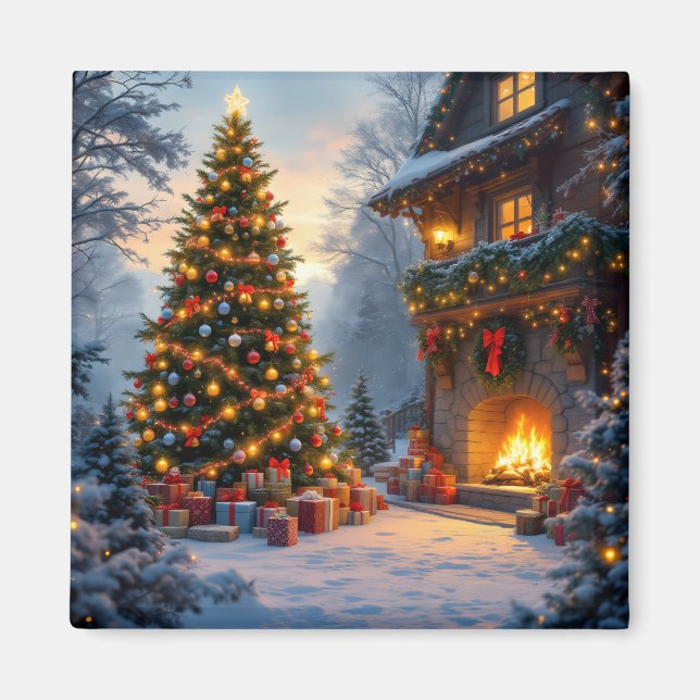 Outdoor Christmas Magnet (Front)