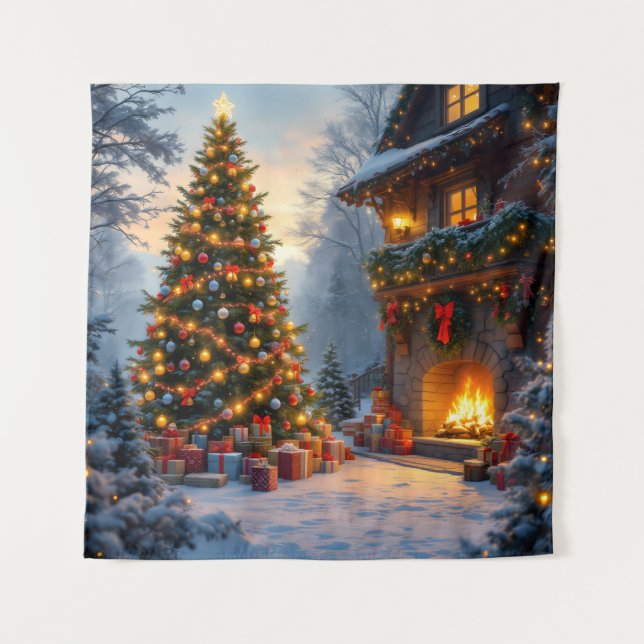 Outdoor Christmas Tapestry (Front)
