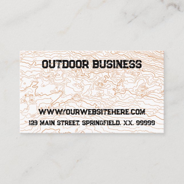 Outdoor Company Business Card (Front)