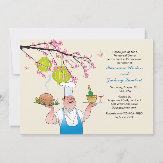 Outdoor Dinner Party Invitation (Front)