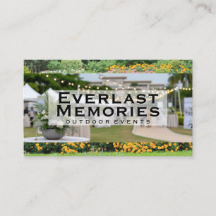 Outdoor Event Lights Garden Business Card