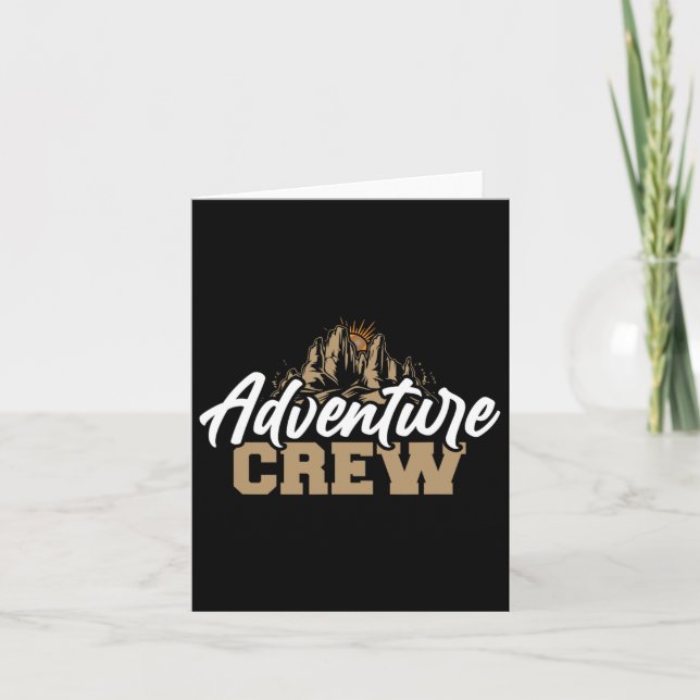 Outdoor Exploration Hiking Adventure Enthusiasts A Card (Front)