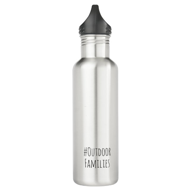 Outdoor Families Stainless Portable Water Bottle (Left)